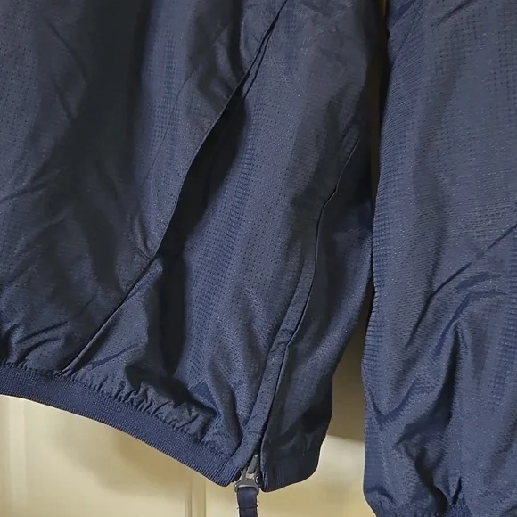 Milwaukee Brewers Majestic Baseball Jacket Embroidered Windbreaker Blue Size XL - Picture 8 of 11